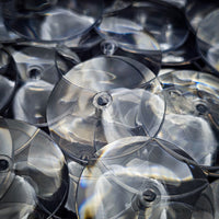 32mm Round Flying Clear Plastic Base
