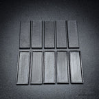 60x20mm Rectangle Plain Plastic Bases 3d Print