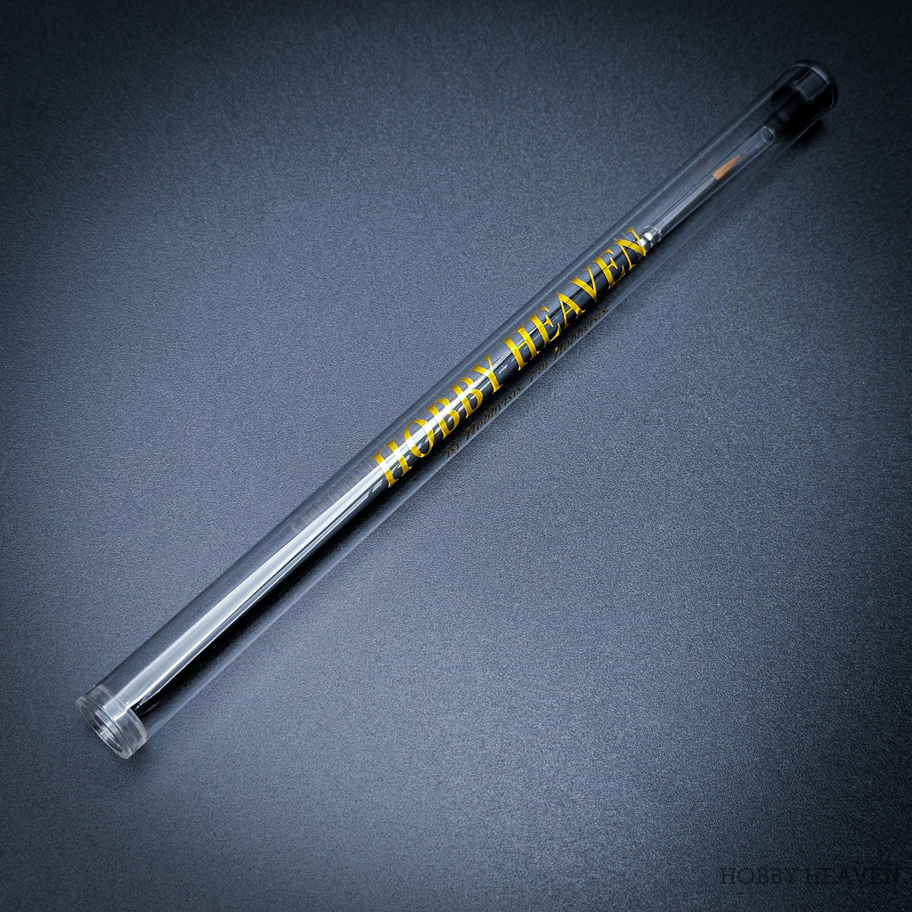 Hobby Heaven Brush Protector – 200mm Clear Ventilated Storage Tube for Short Handle Brushes