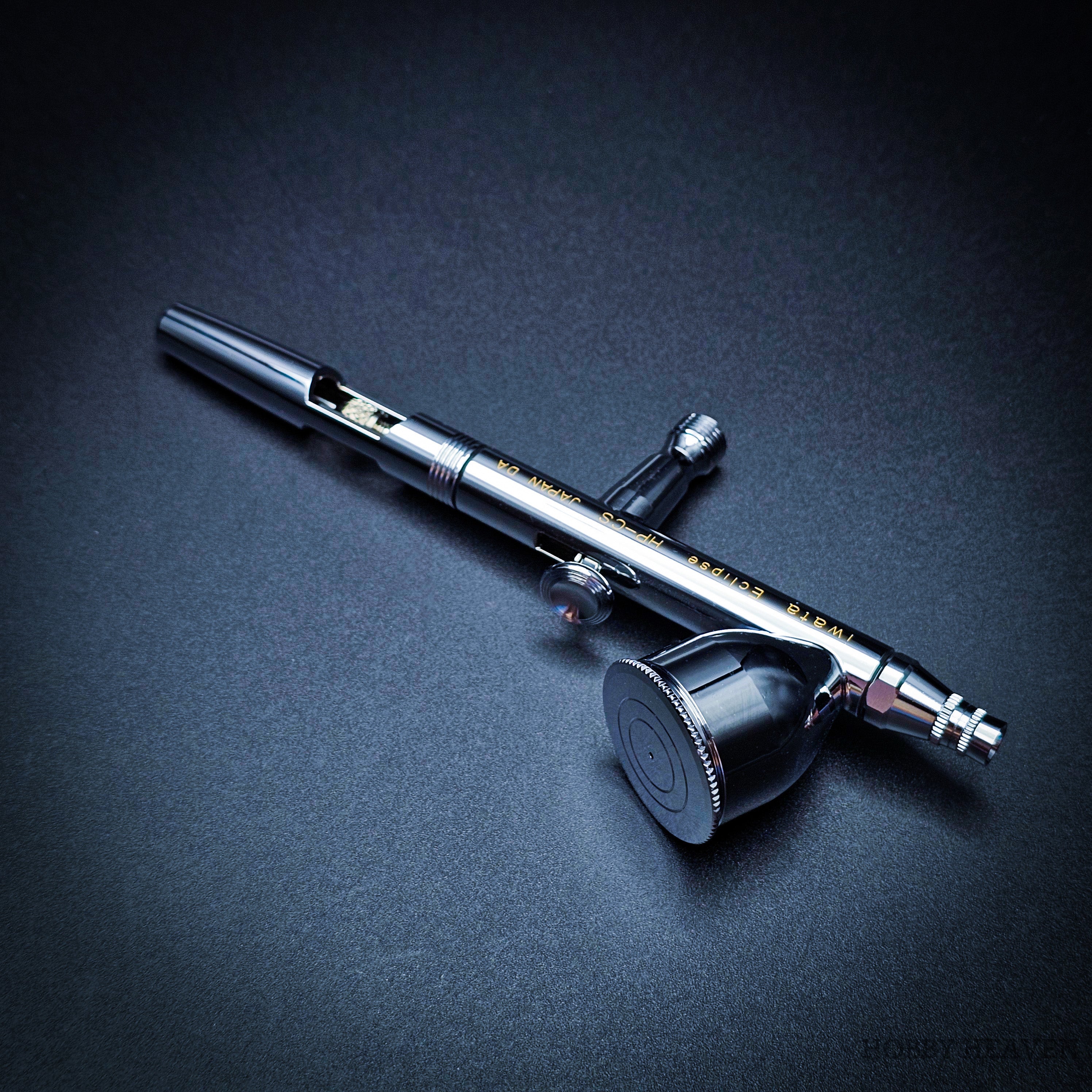 Iwata Eclipse HP-CS Dual-Action Airbrush 0.35mm Nozzle with Gravity Cup – Professional Spray Tool