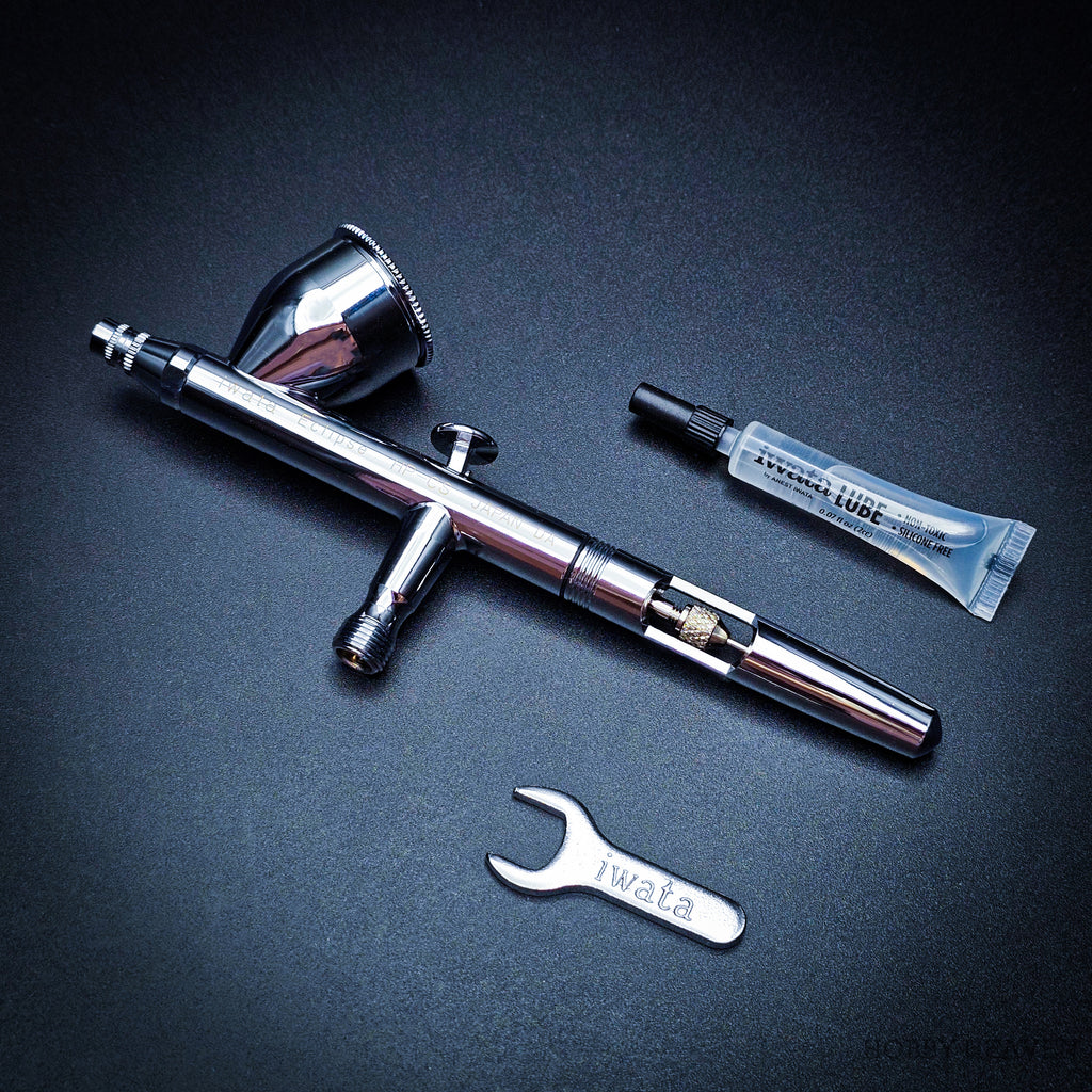 Iwata Eclipse HP-CS Dual-Action Airbrush 0.35mm Nozzle with Gravity Cup – Professional Spray Tool