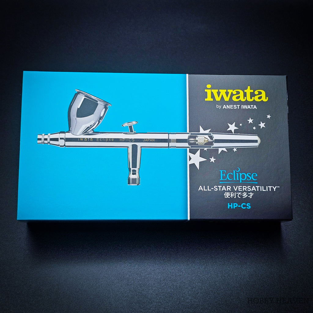 Iwata Eclipse HP-CS Dual-Action Airbrush 0.35mm Nozzle with Gravity Cup – Professional Spray Tool