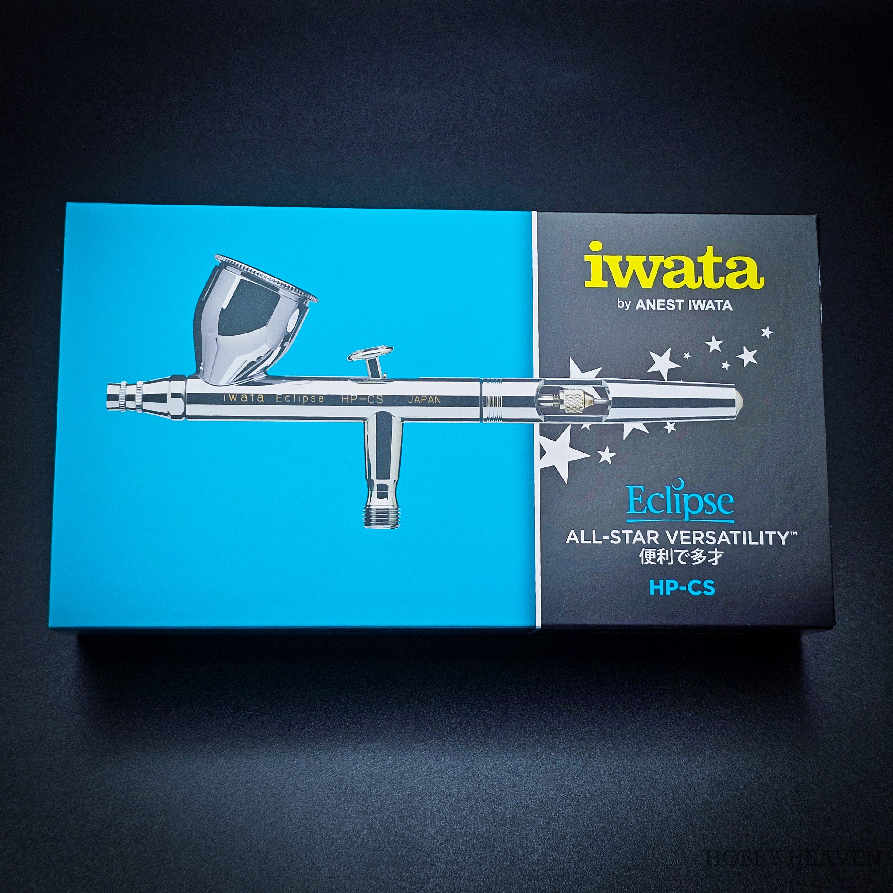 Iwata Eclipse HP-CS Dual-Action Airbrush 0.35mm Nozzle with Gravity Cup – Professional Spray Tool