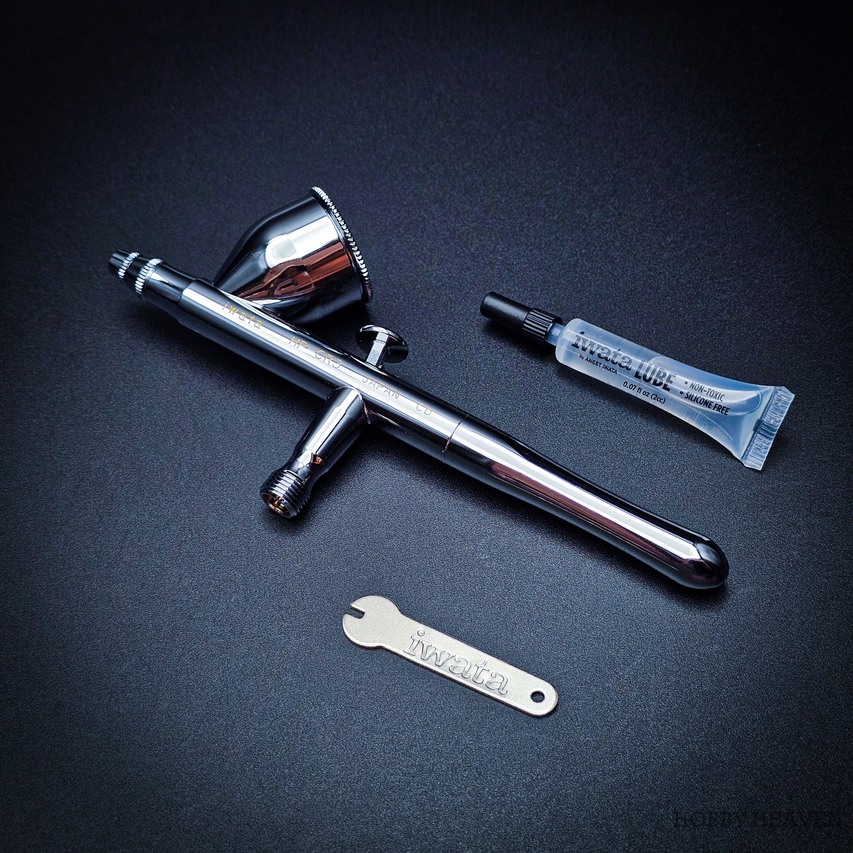 Iwata Revolution CR3 Dual-Action Gravity Feed Airbrush 0.3mm Nozzle – 7ml Cup