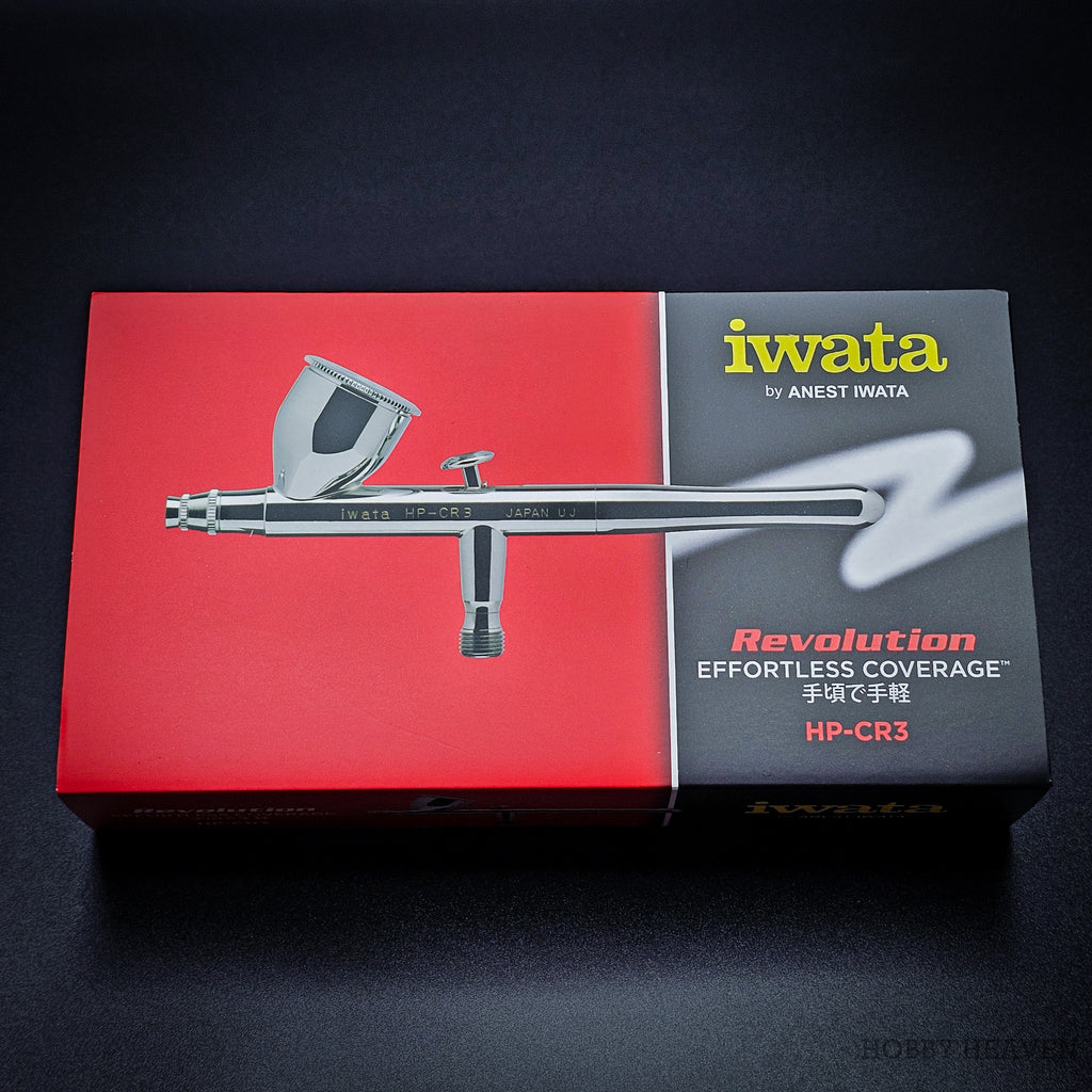Iwata Revolution CR3 Dual-Action Gravity Feed Airbrush 0.3mm Nozzle – 7ml Cup