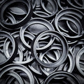 25mm to 28mm Round Base Converters ABS Plastic