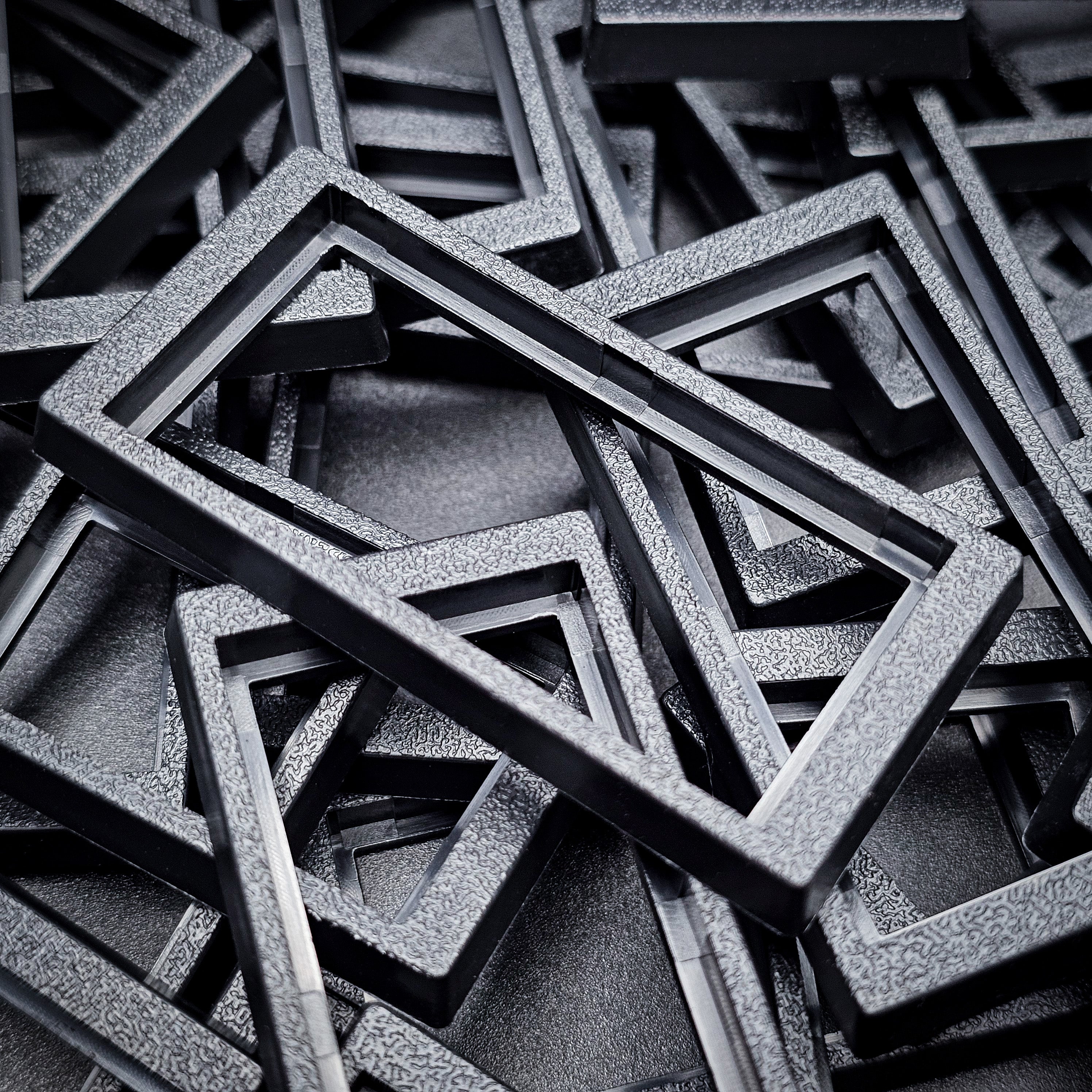 50x24mm to 60x30mm Rectangle Bases Converters ABS Plastic