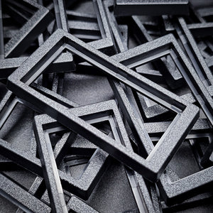 50x24mm to 60x30mm Rectangle Bases Converters ABS Plastic