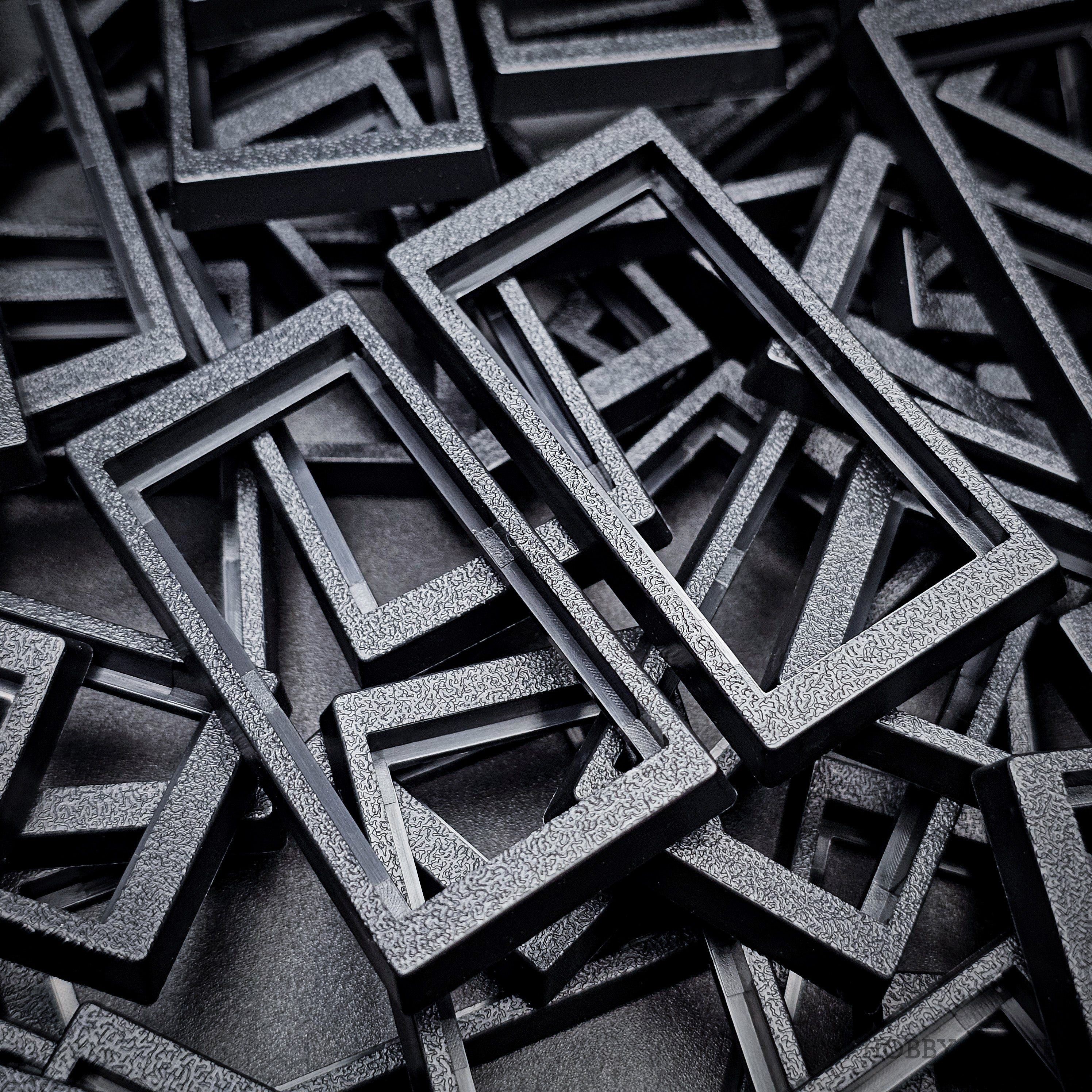 50x24mm to 60x30mm Rectangle Bases Converters ABS Plastic