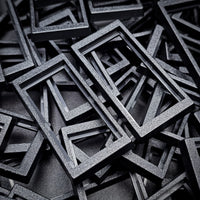 50x24mm to 60x30mm Rectangle Bases Converters ABS Plastic
