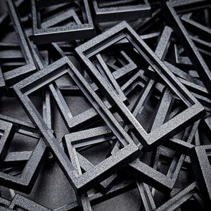 50x24mm to 60x30mm Rectangle Bases Converters ABS Plastic