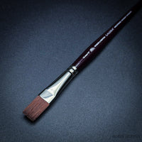 Winsor & Newton Galeria Short Handle Brush Set – 4-Pack (One Stroke 12mm, Round 6, Round 3, Round 0)
