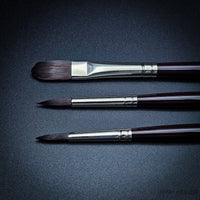 Winsor & Newton Galeria Long Handle Brush Set – 3-Pack (Round 6, Round 8, Filbert 12)