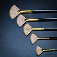 Rosemary & Co Eclipse Fan – Professional Synthetic Mongoose Fan Brushes
