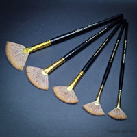 Rosemary & Co Eclipse Fan – Professional Synthetic Mongoose Fan Brushes
