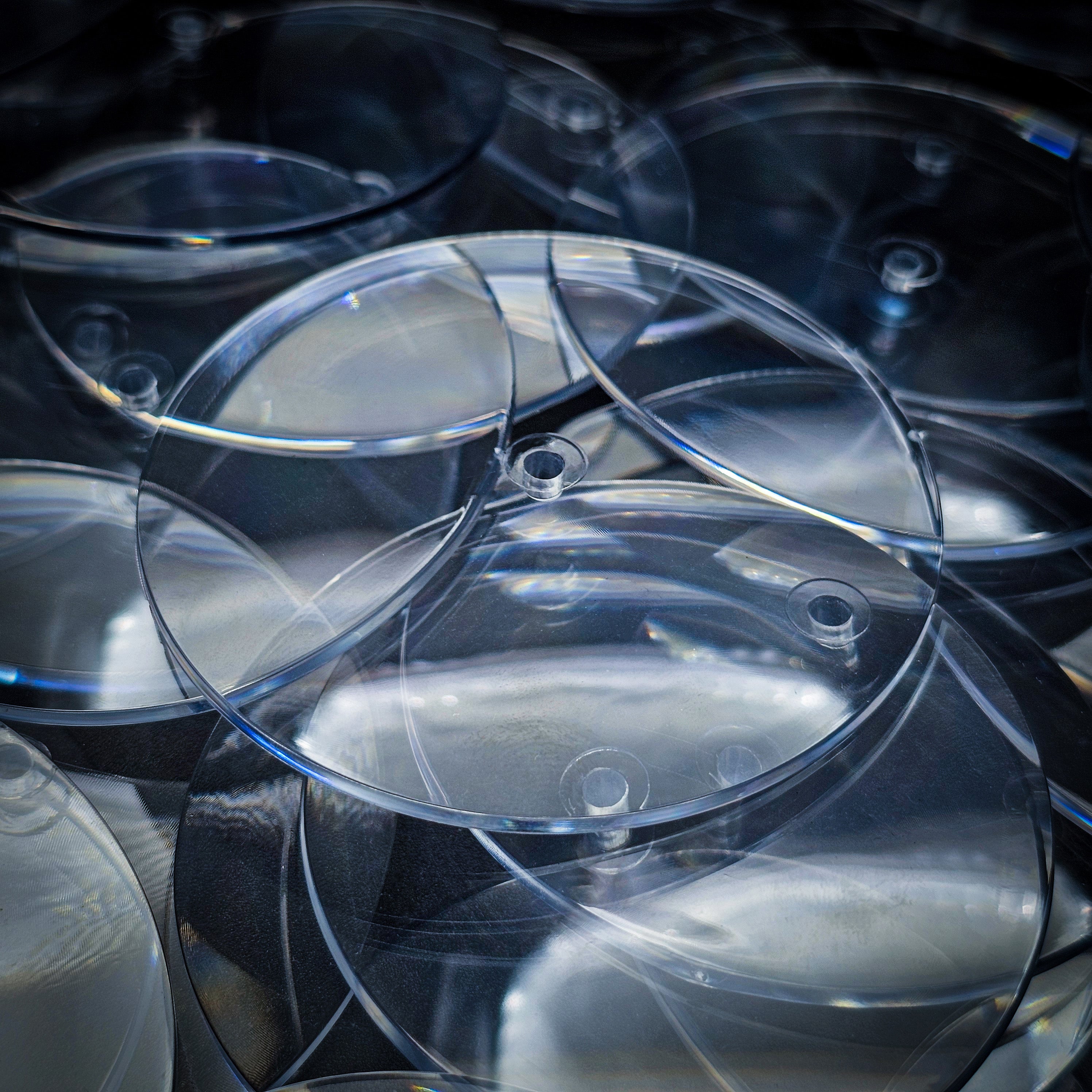 60mm Round Flying Bases – Clear Plastic Stands for Sci-Fi & Fantasy Wargaming Miniatures