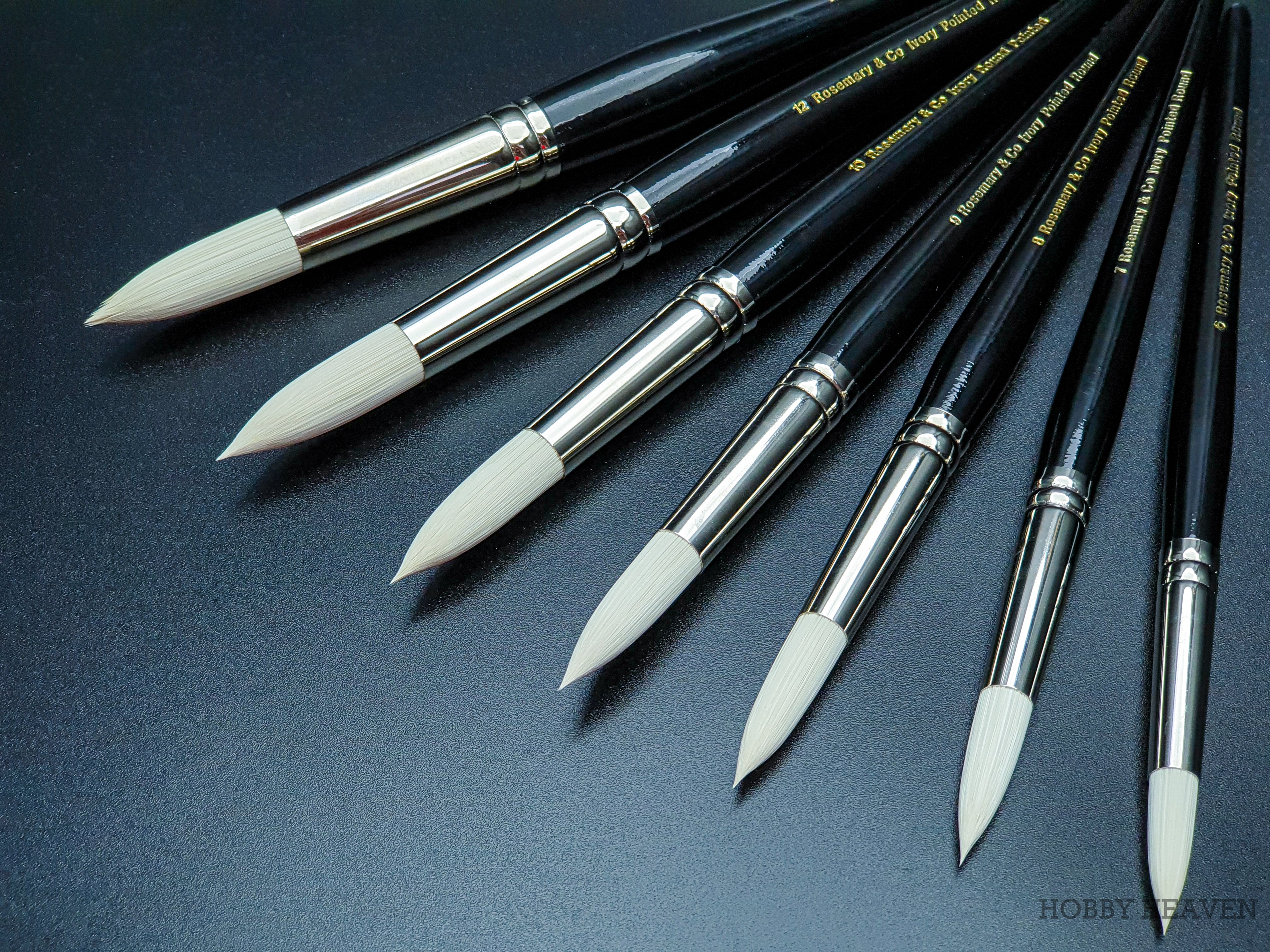 Rosemary & Co Ivory Pointed Round — Synthetic Round