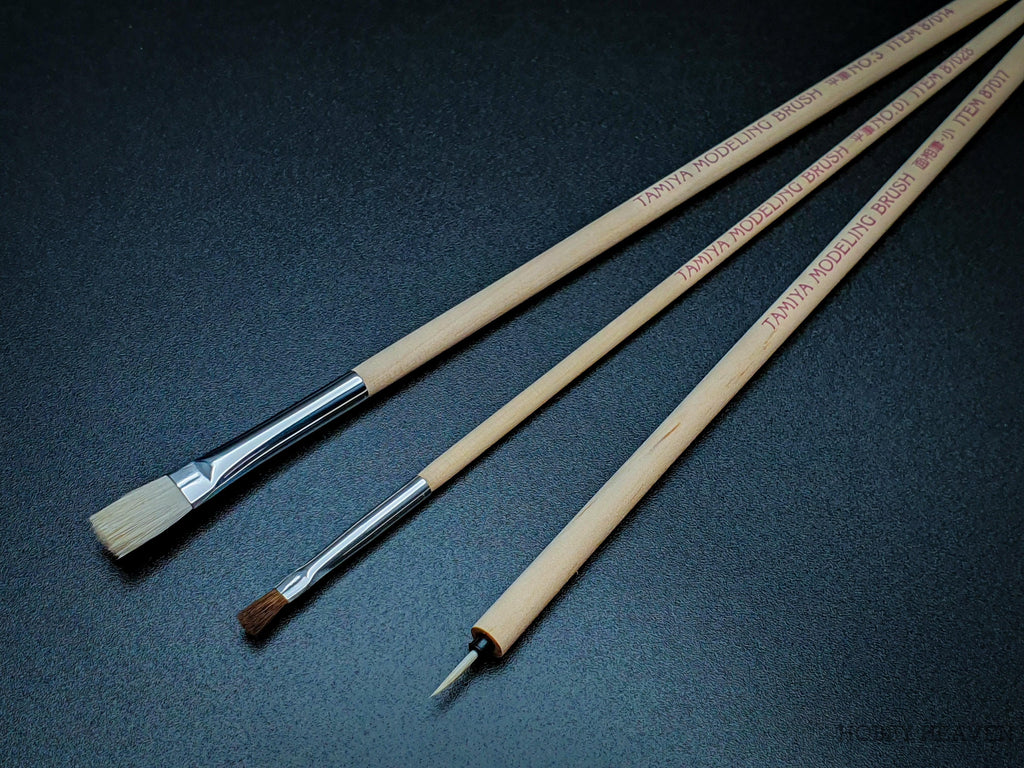 Tamiya Modelling Brush Basic Set 3 Brushes 87066 - Hobby Heaven