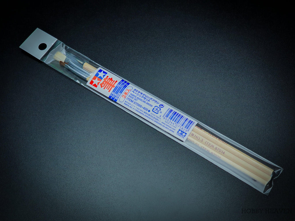Tamiya Modelling Brush Basic Set 3 Brushes 87066 - Hobby Heaven