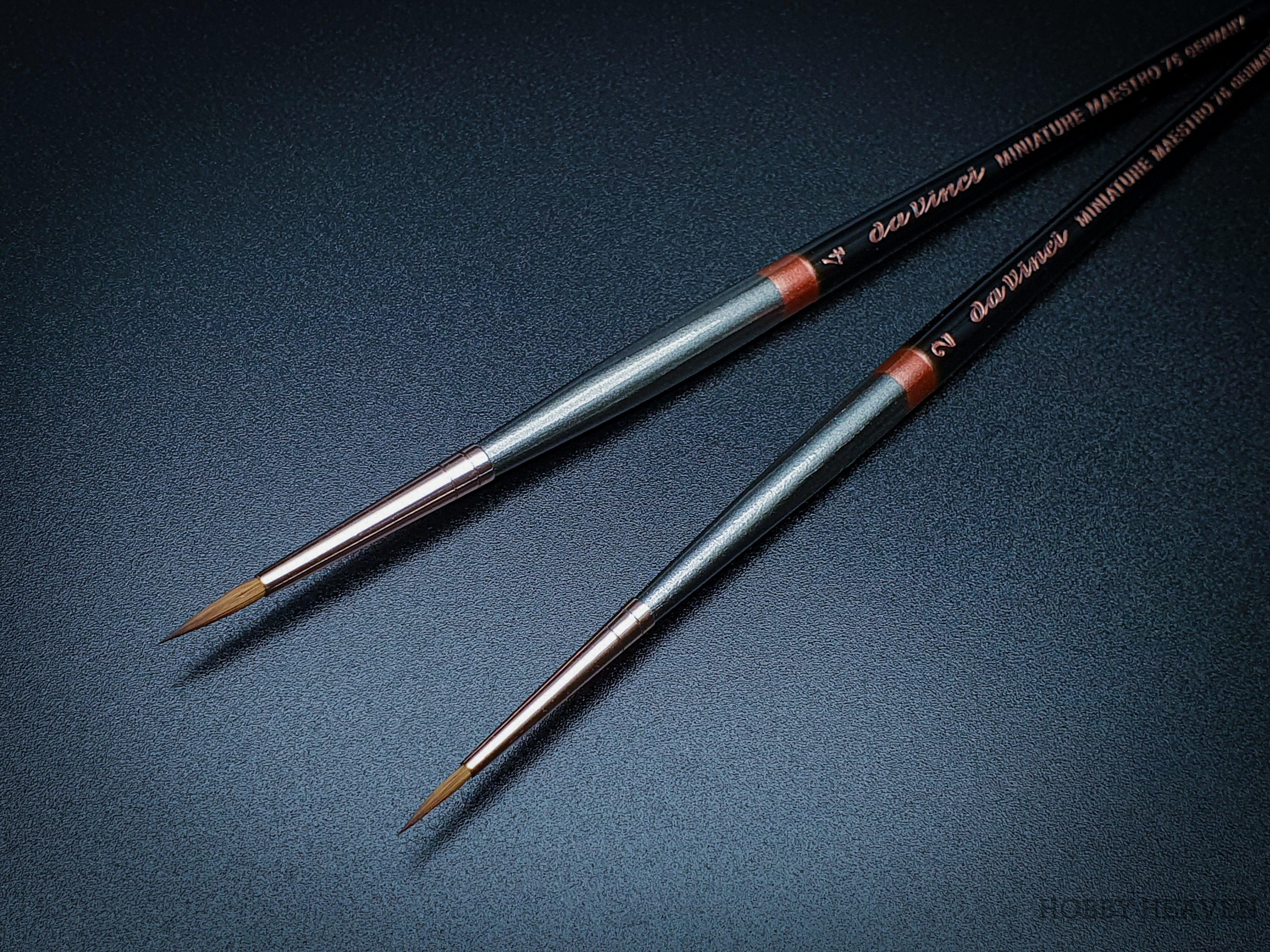 Da Vinci Series 76 Miniature Maestro Kolinsky Redsable Extra Point Brush Range - Hobby Heaven
