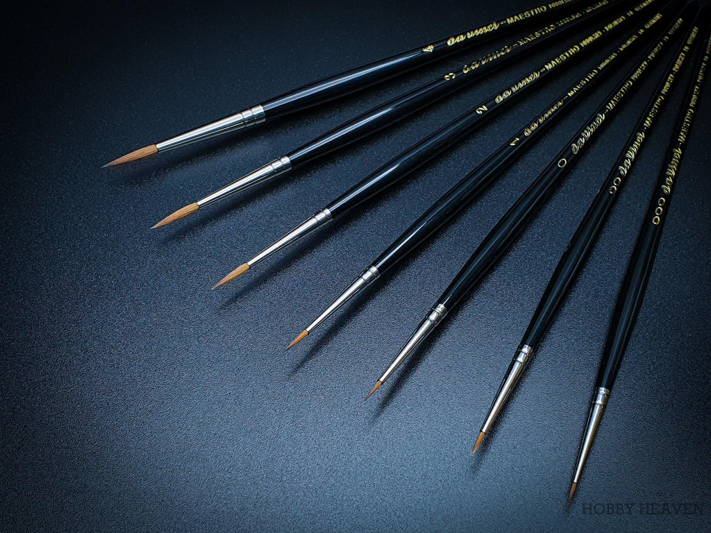 Da Vinci Series 10 Kolinsky Tobolsky Sable Brush Range - Hobby Heaven