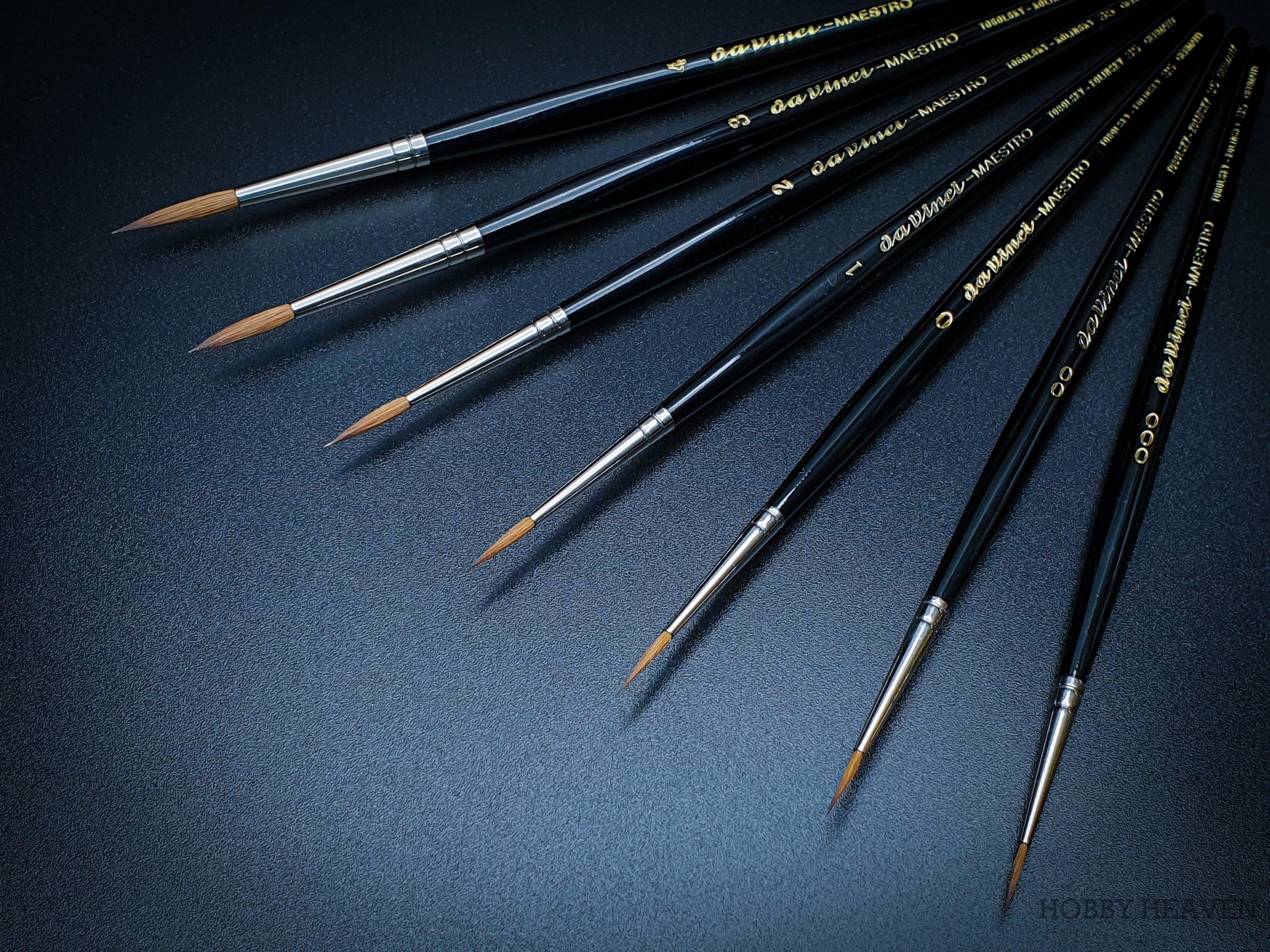 Da Vinci Series 35 Kolinsky Tobolsky Redsable Brush Range - Hobby Heaven