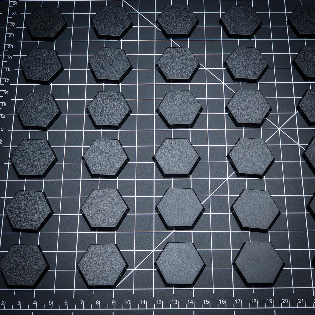 30mm Hexagonal Plain Plastic Bases - Hobby Heaven
