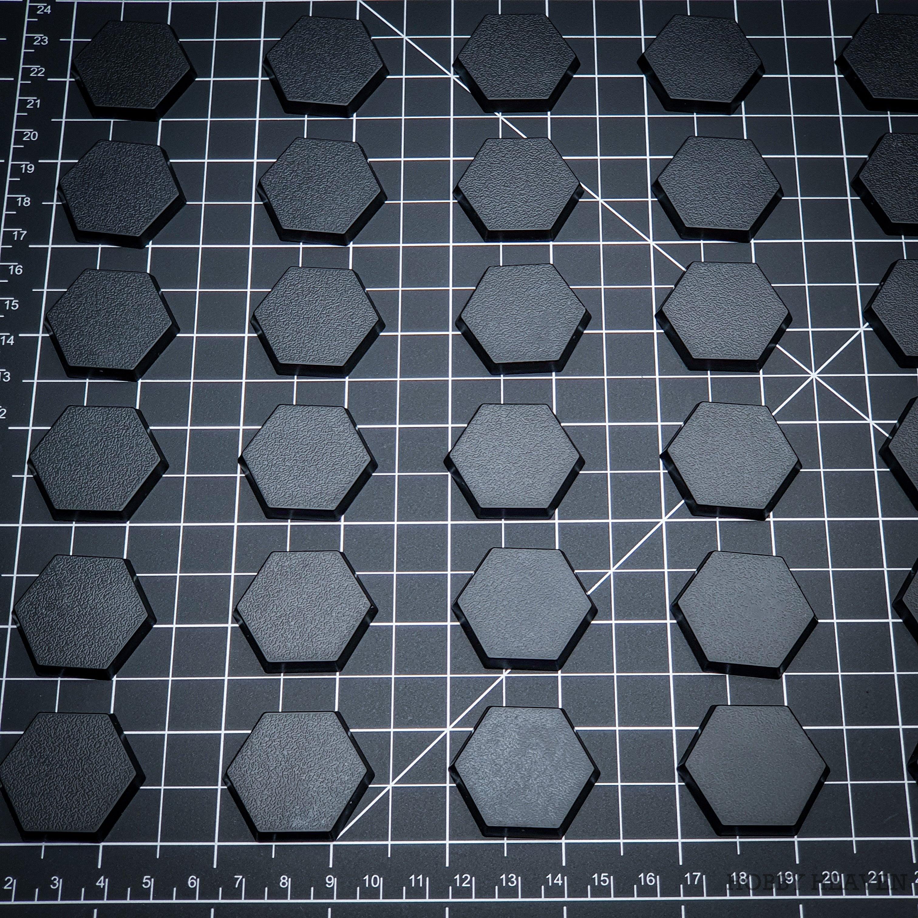 30mm Hexagonal Plain Plastic Bases - Hobby Heaven