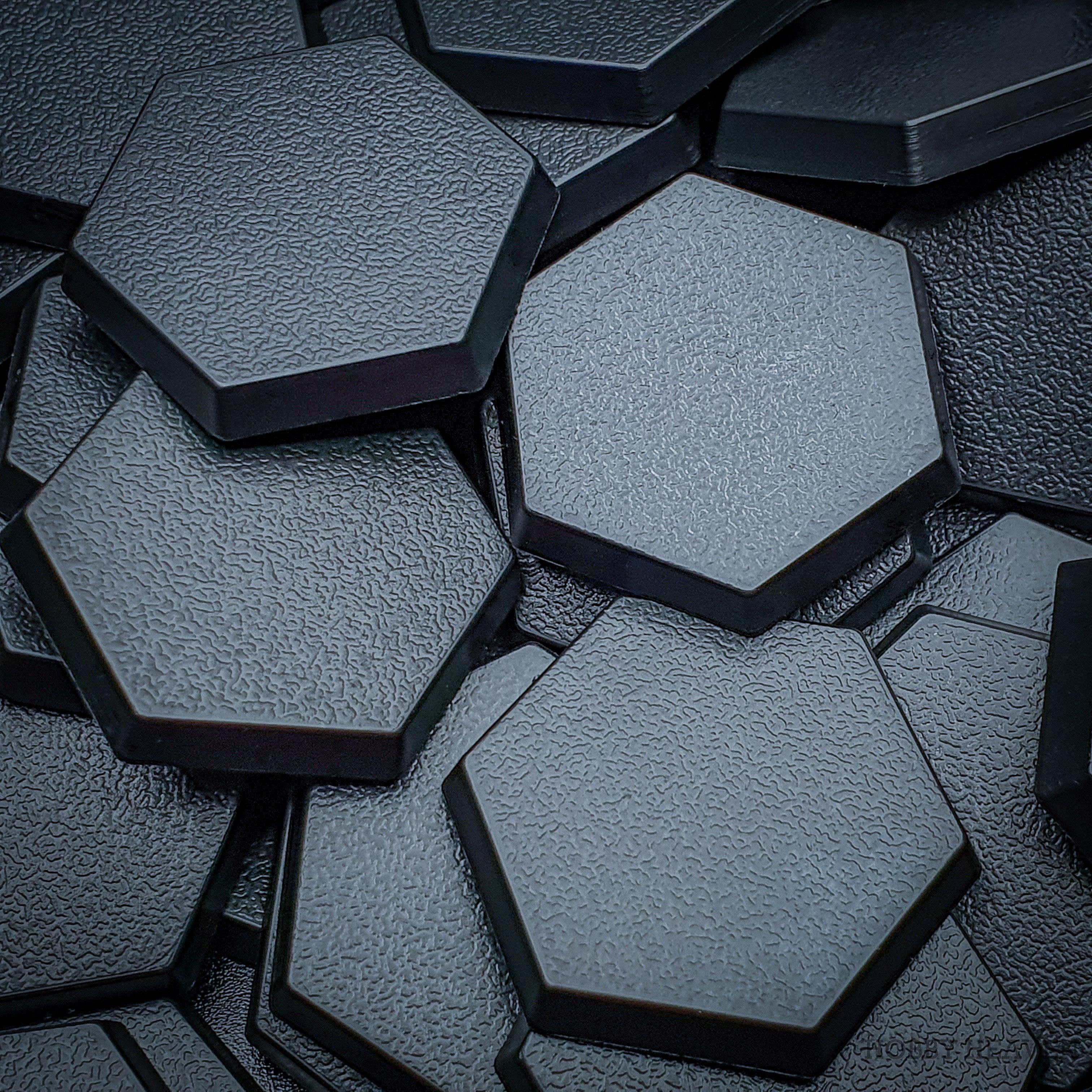 30mm Hexagonal Plain Plastic Bases - Hobby Heaven