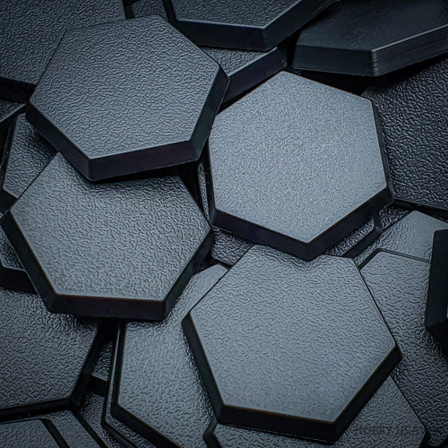 30mm Hexagonal Plain Plastic Bases - Hobby Heaven