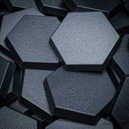 30mm Hexagonal Plain Plastic Bases - Hobby Heaven