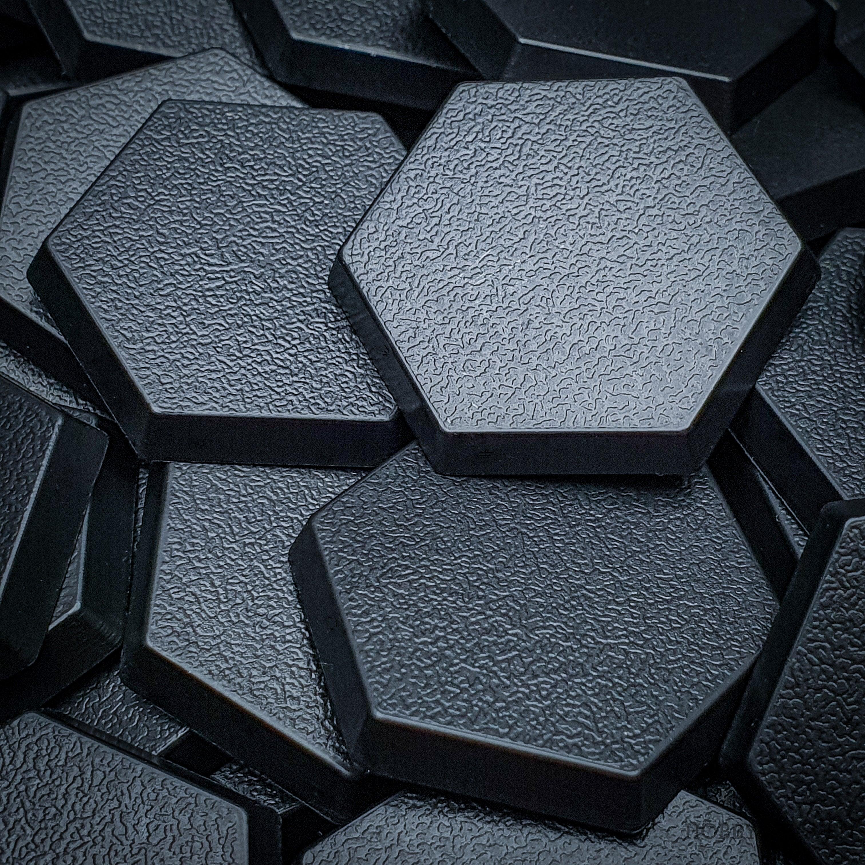 30mm Hexagonal Plain Plastic Bases - Hobby Heaven