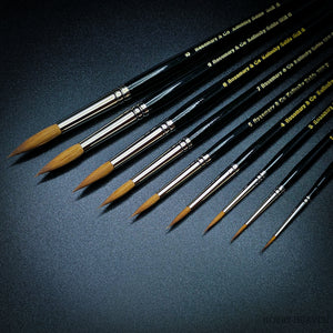 Rosemary & Co Series 8 PURE KOLINSKY SABLE POINTED ROUND Brushes
