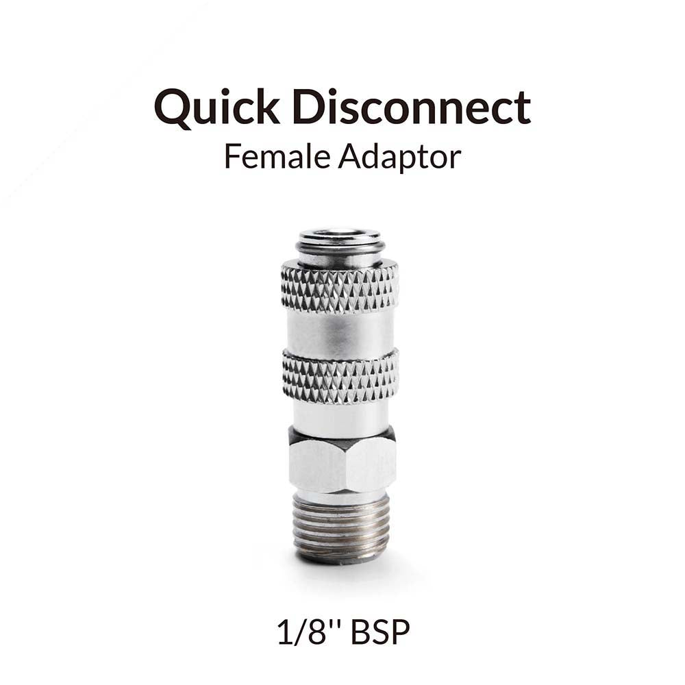 Gaahleri product card: Quick Disconnect Female Adaptor, 1/8'' BSP, the adapter shown upright on a white background