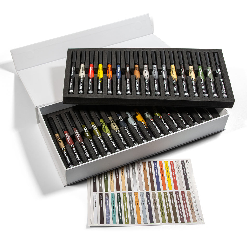 AK Interactive Real Colors Markers – Complete 34-Colour Set (RCM150)