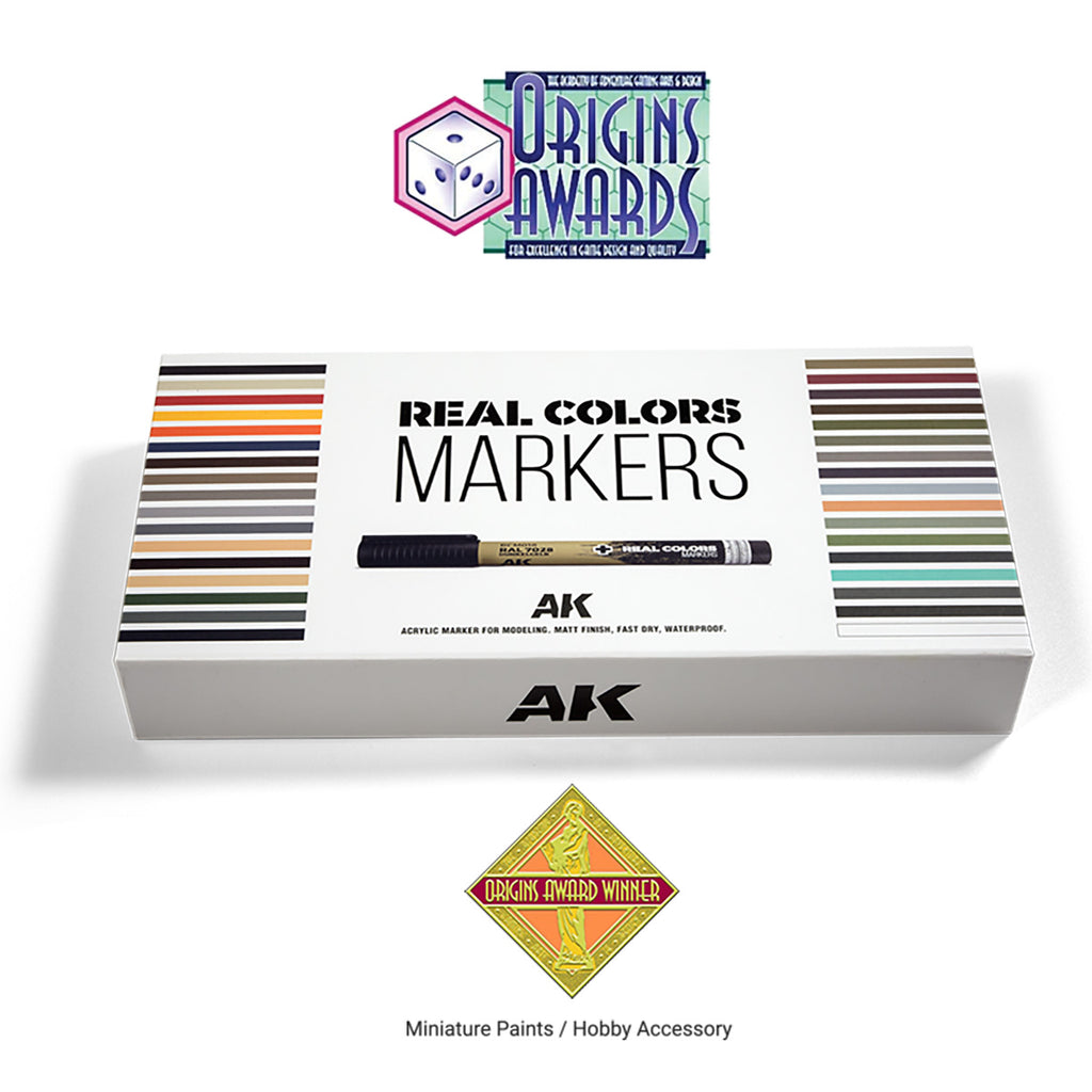 AK Interactive Real Colors Markers – Complete 34-Colour Set (RCM150)