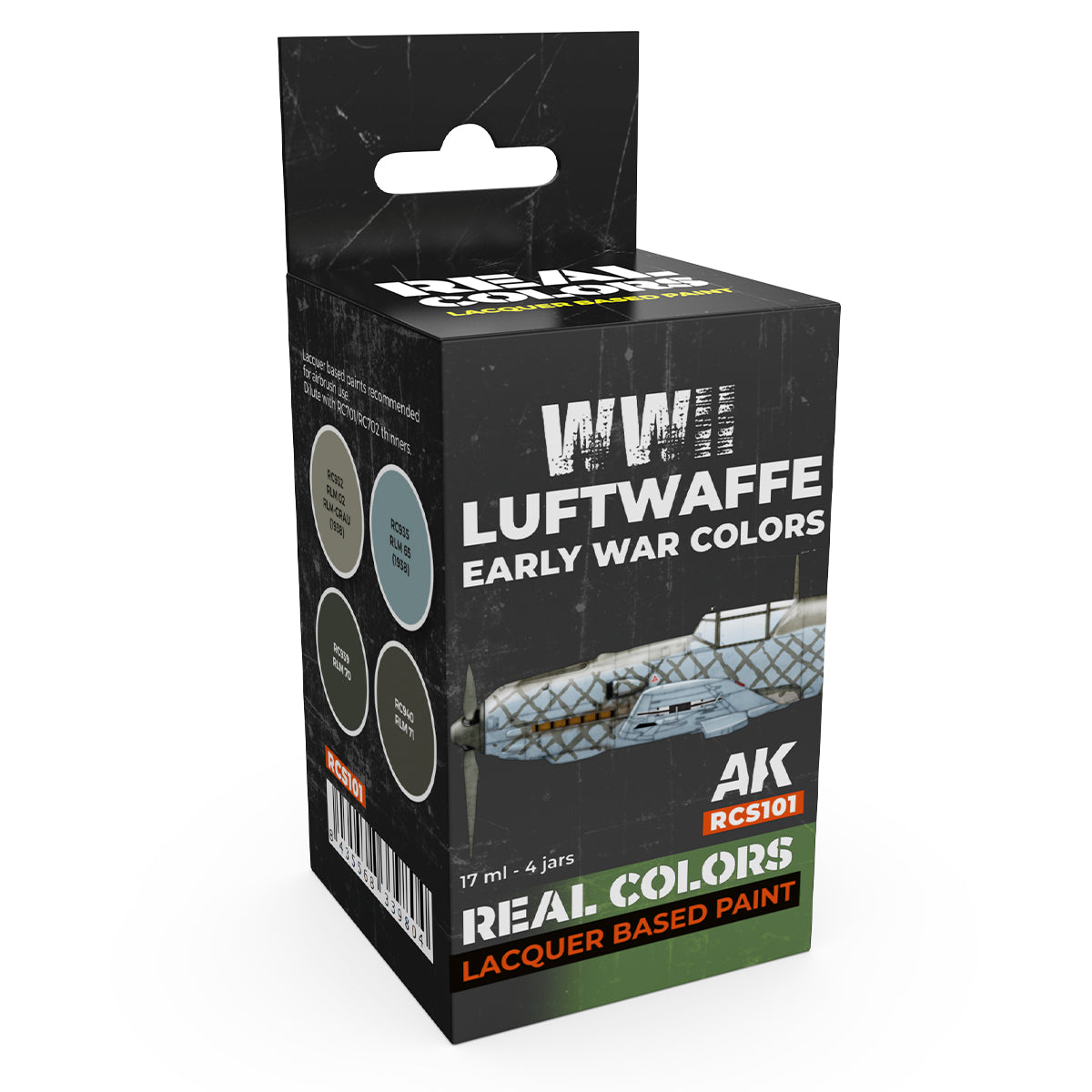 AK Interactive Real Colors WWII Luftwaffe Early War Colors Set RCS101