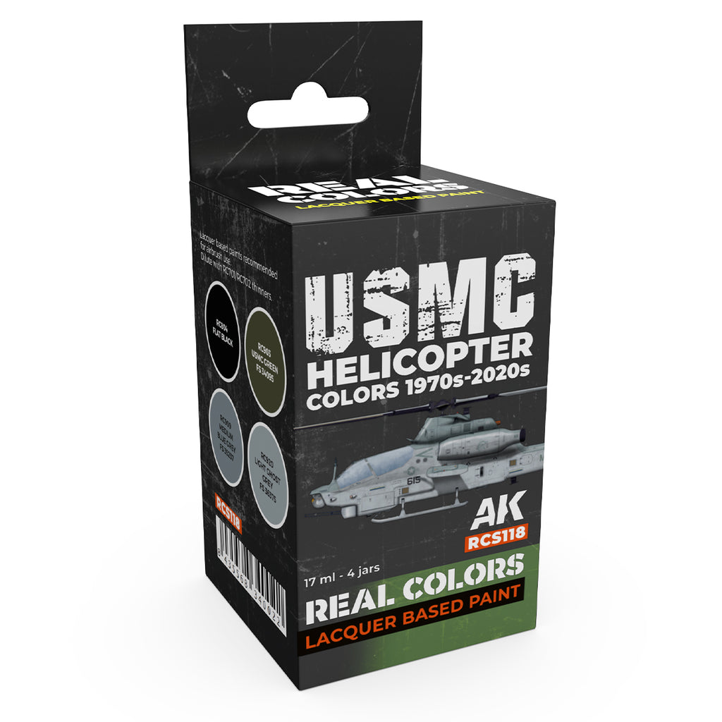 AK Interactive Real Colors USMC Helicopter Colors 1970s-2020s Set RCS118