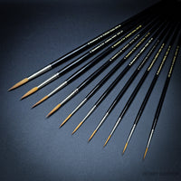 Rosemary Series 44 Pure Kolinsky Sable Rigger Brush Range | Short & Long Handle |
