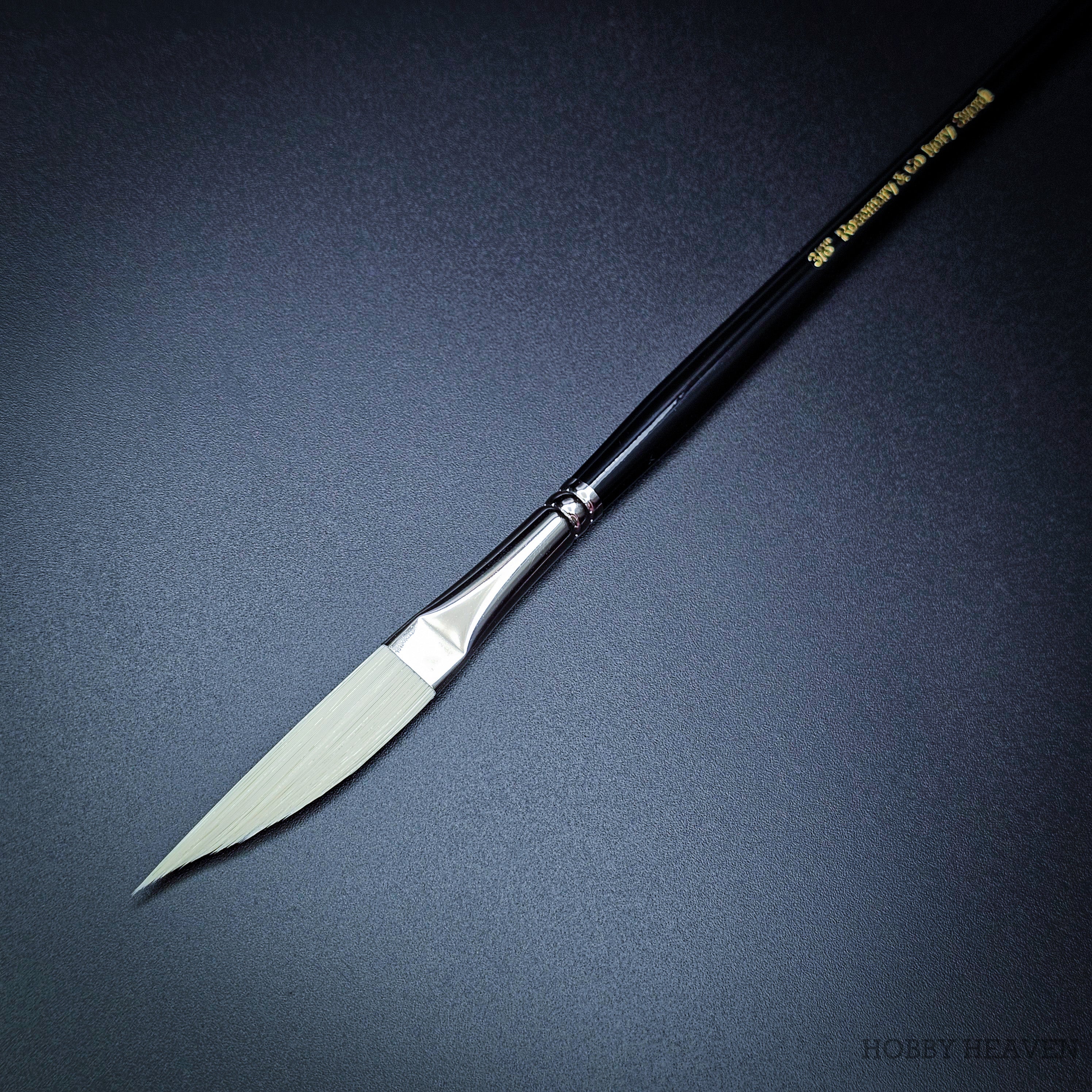 Rosemary & Co Ivory synthetic sword liner brush, short handle, size 3/8"