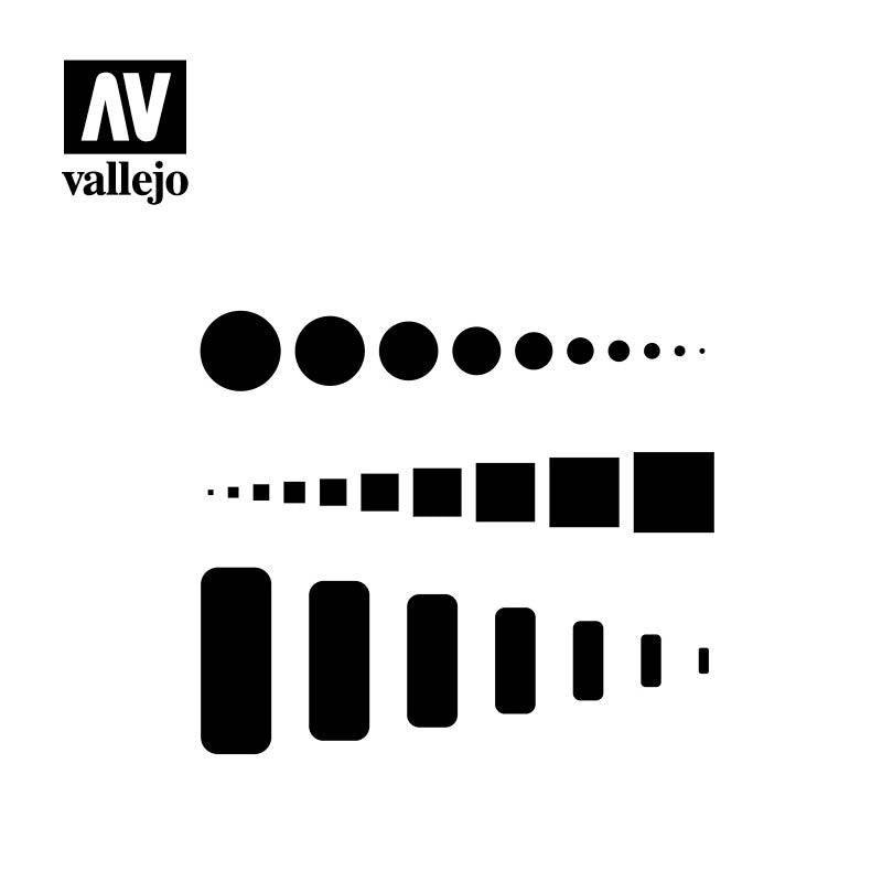 Vallejo Stencils AccessTrap Doors 1:32, 1:48 & 1:72 AIR003