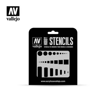 Vallejo Stencils AccessTrap Doors 1:32, 1:48 & 1:72 AIR003