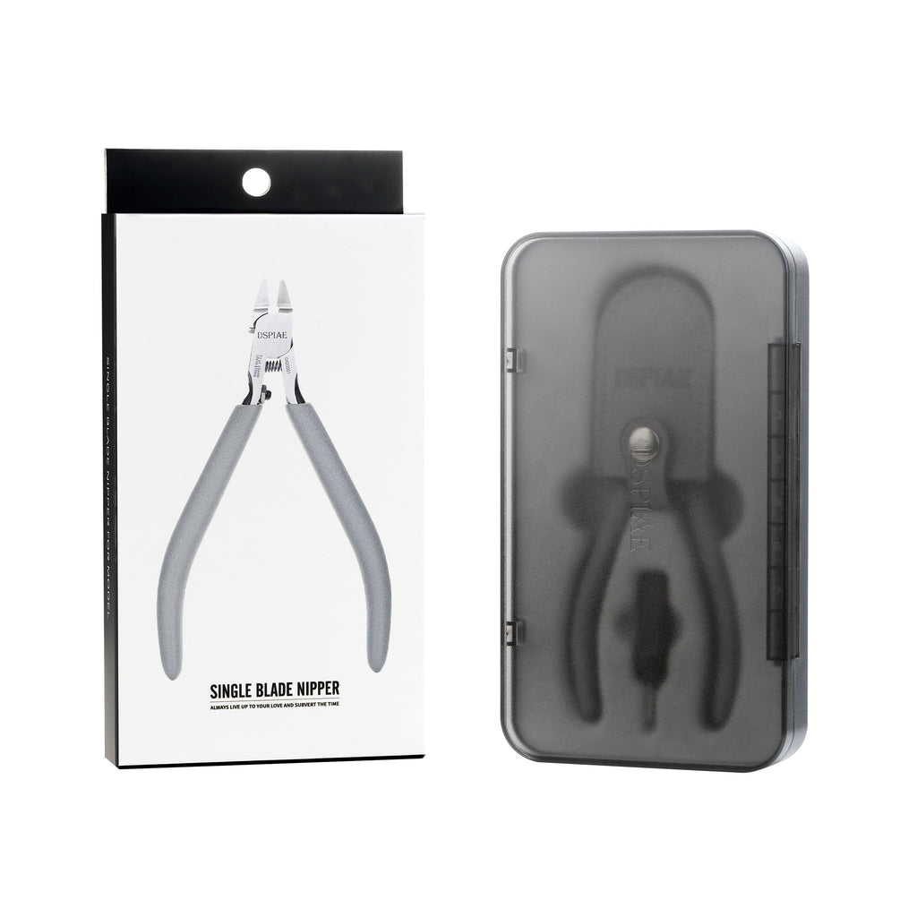 ST-C2 white printed box beside the closed grey magnetic storage case on a white background