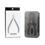 ST-C2 white printed box beside the closed grey magnetic storage case on a white background