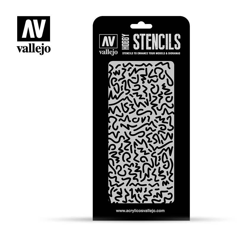 Vallejo Stencils 1:32 Luftwaffe WWII Shingles Camo CAM001