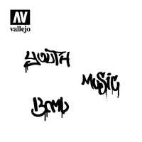 Vallejo Stencils Street Art No. 1 LET003
