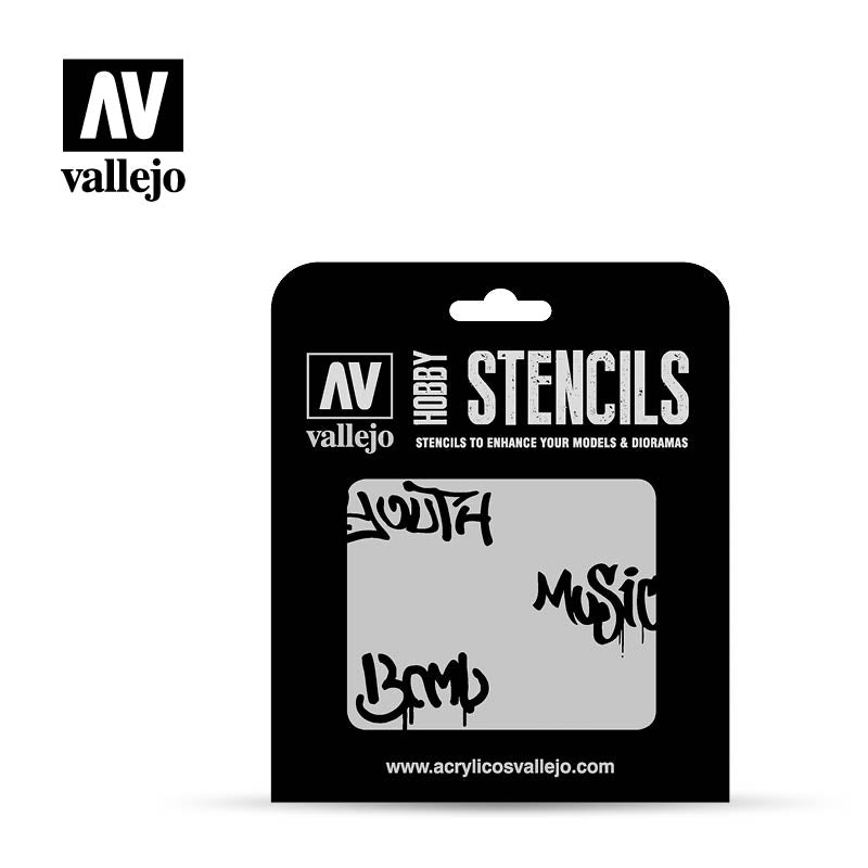 Vallejo Stencils Street Art No. 1 LET003