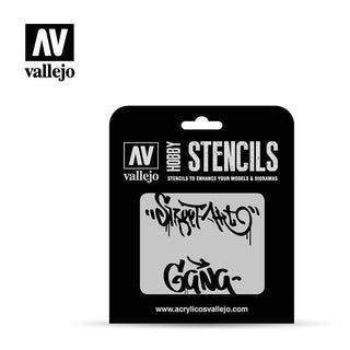 Vallejo Stencils Street Art No. 2 LET004
