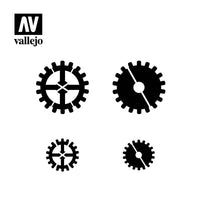 Vallejo Stencils Gear Marks VALST-SF001