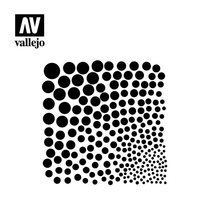 Vallejo Stencils Circle Textures SF002